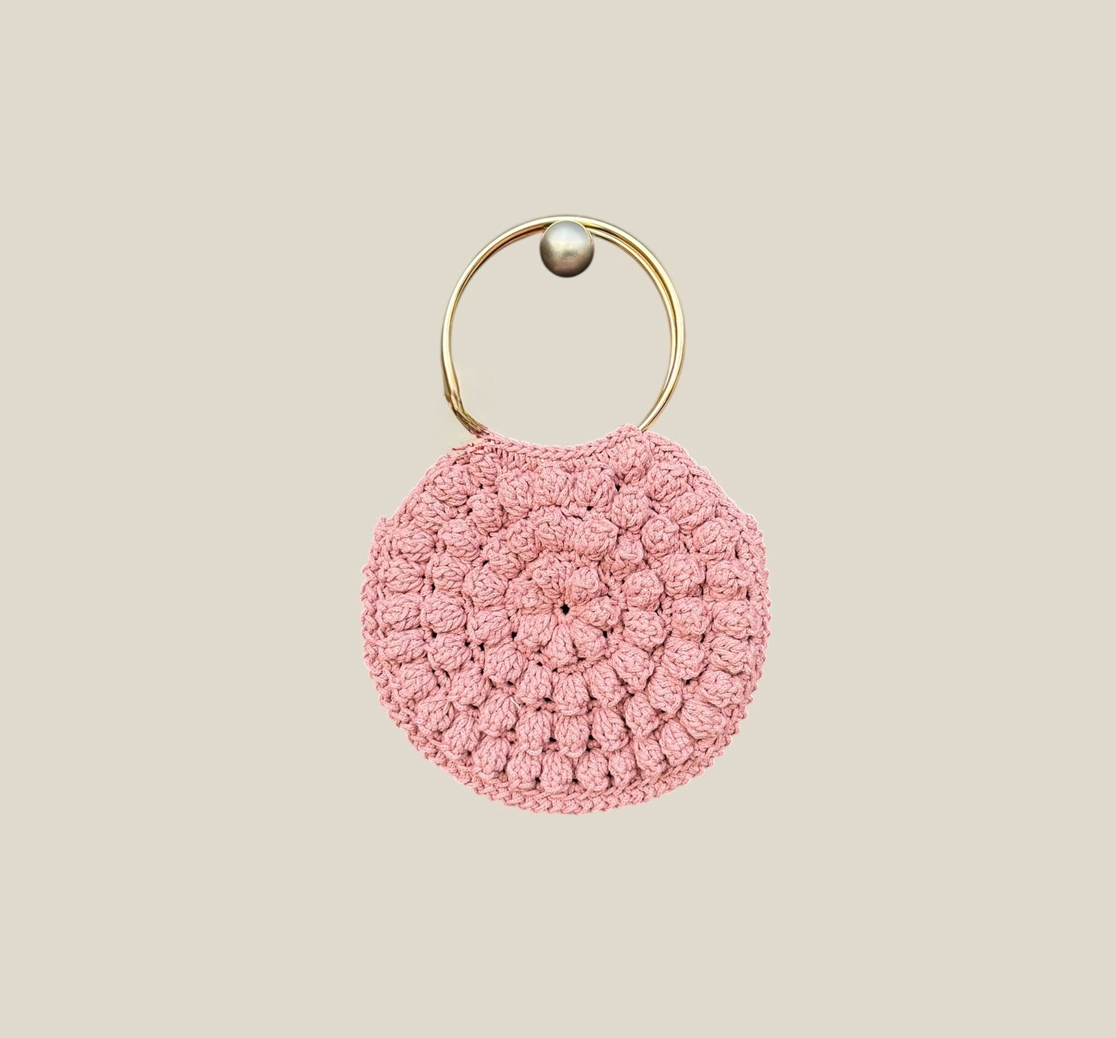 bolso, ganchillo, rosa, fiesta, invitada, boda, marcela and co