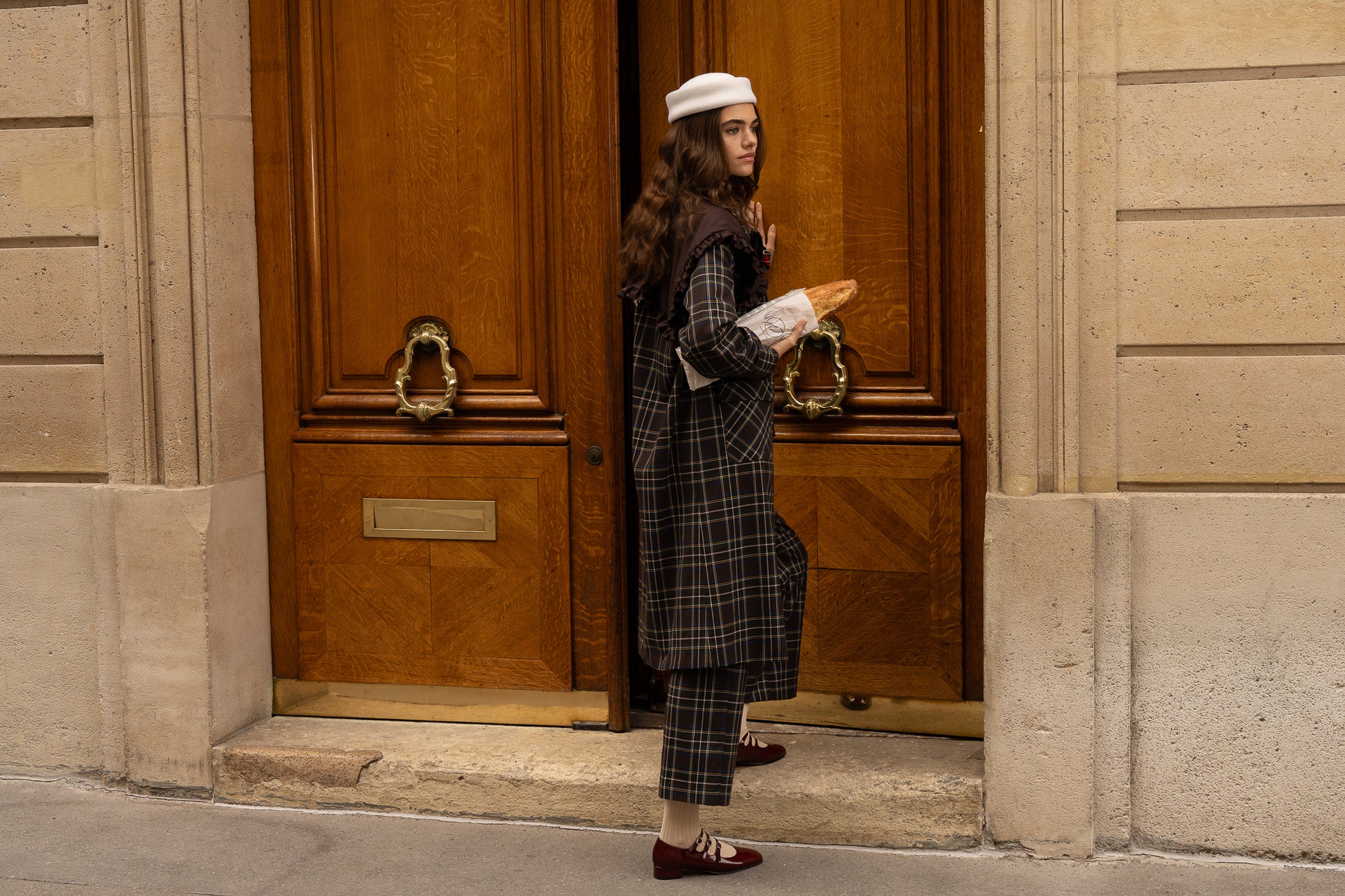 casquete, pillbox, lana, blanco, marcela & co