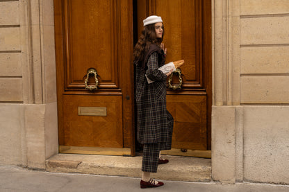 casquete, pillbox, lana, blanco, marcela & co