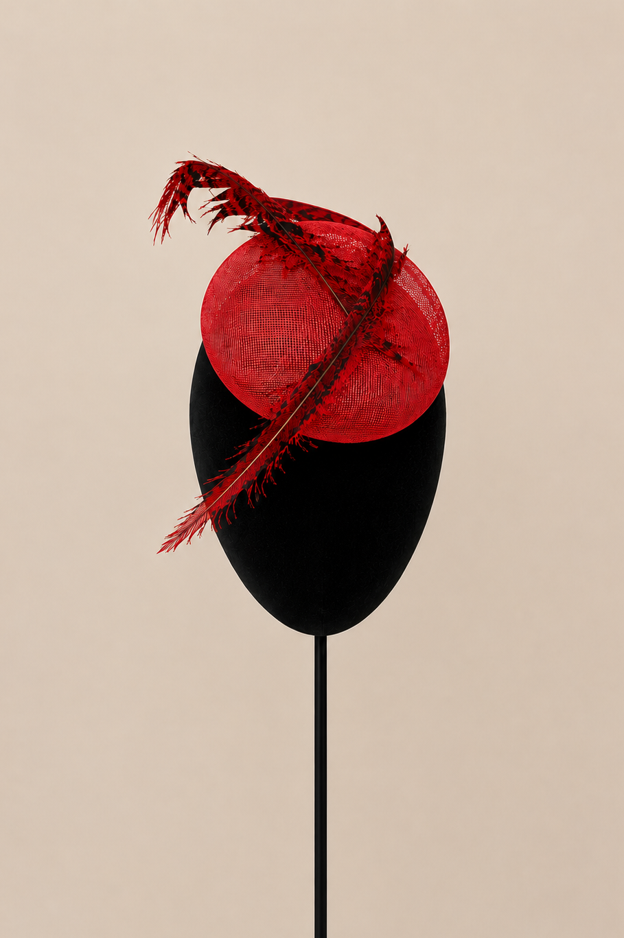 Tocado Mauricia rojo