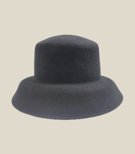 sombrero, invierno, lana, fieltro, negro, marcela & co