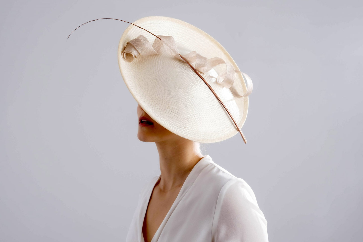 Beige Loop Headdress