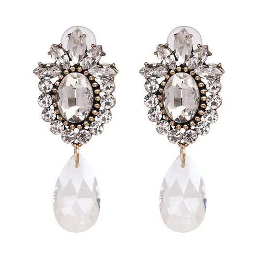 Benalmadena white earrings