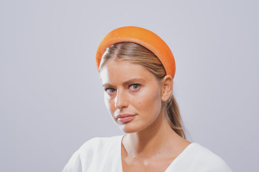 Rock orange flat headband