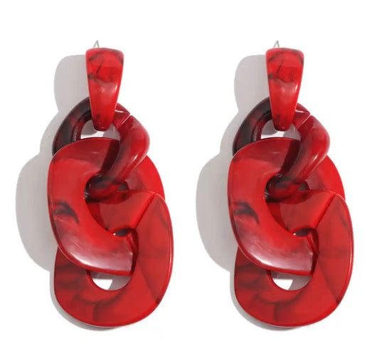 Voramar red earrings