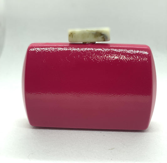 Coral Patent Leather Bag