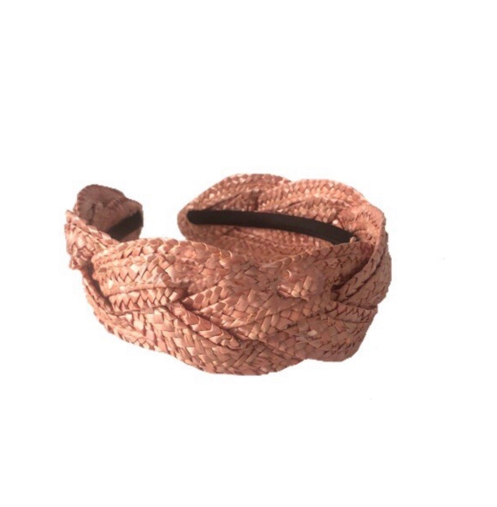 Jerez pink braided headband