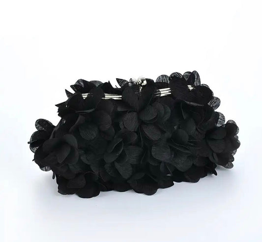 Black Flower Bag