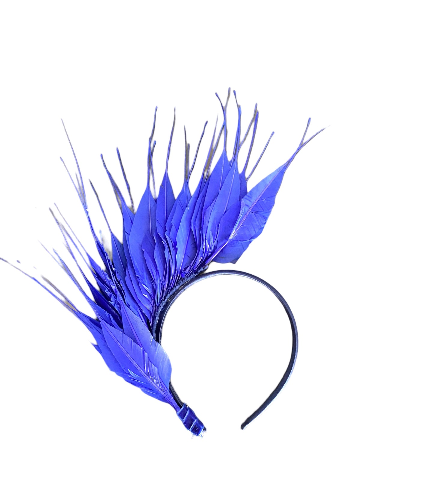 Diadema Avestruz mini azul