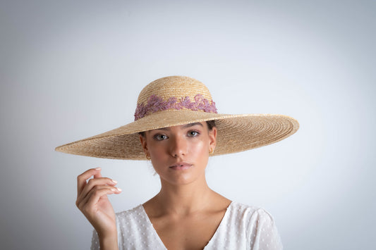 Coral sun hat