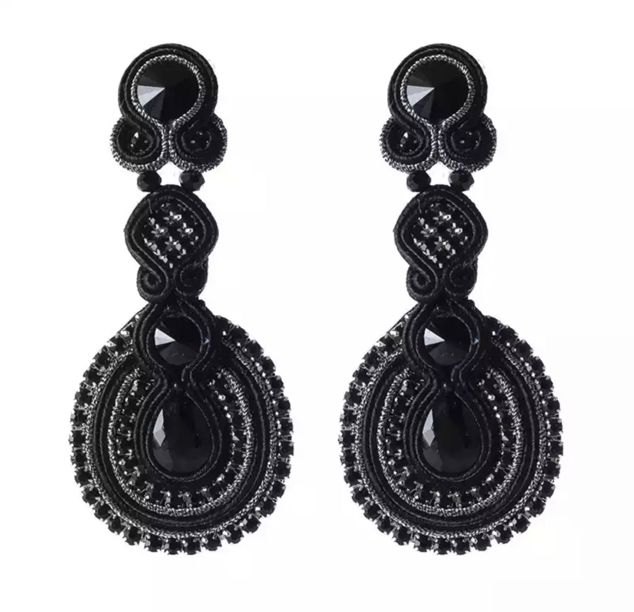 Alcazar black earrings