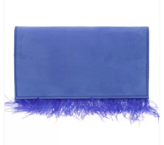 Blue Fringe Bag