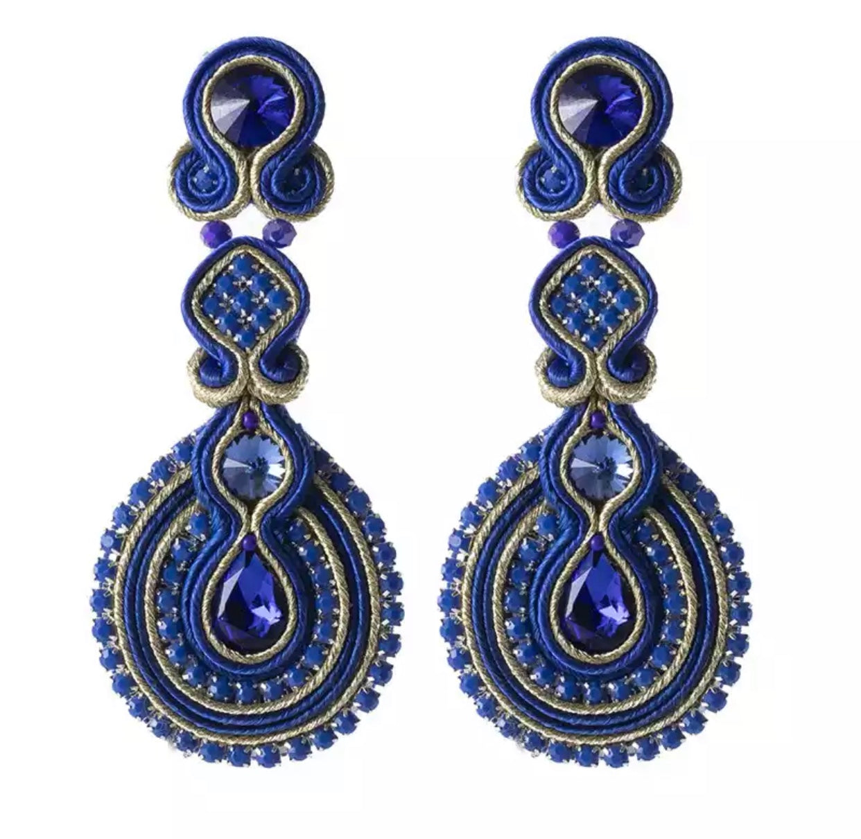 Alcazar blue earrings