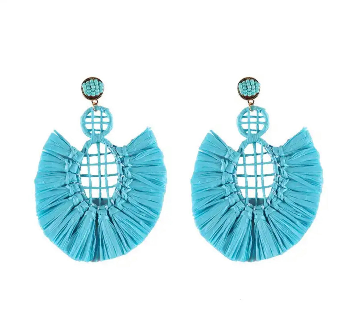 Panama blue earrings