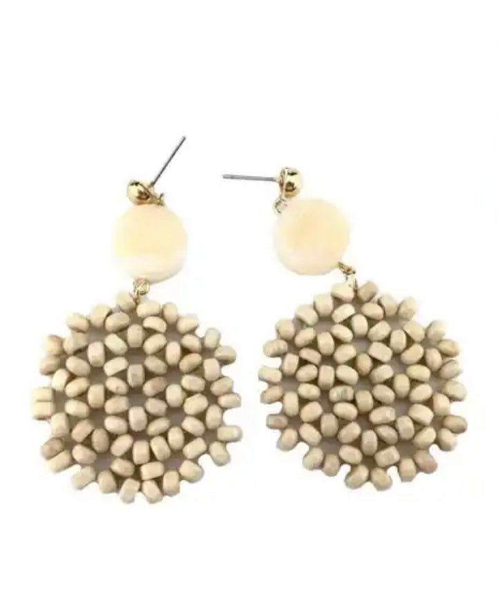 Clear Morel Earrings