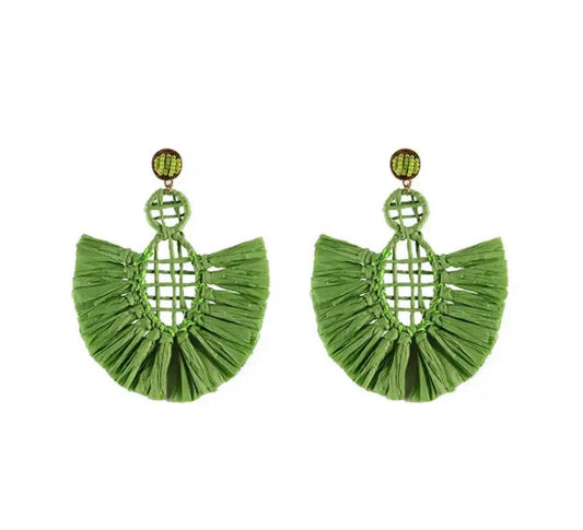 Panama green earrings