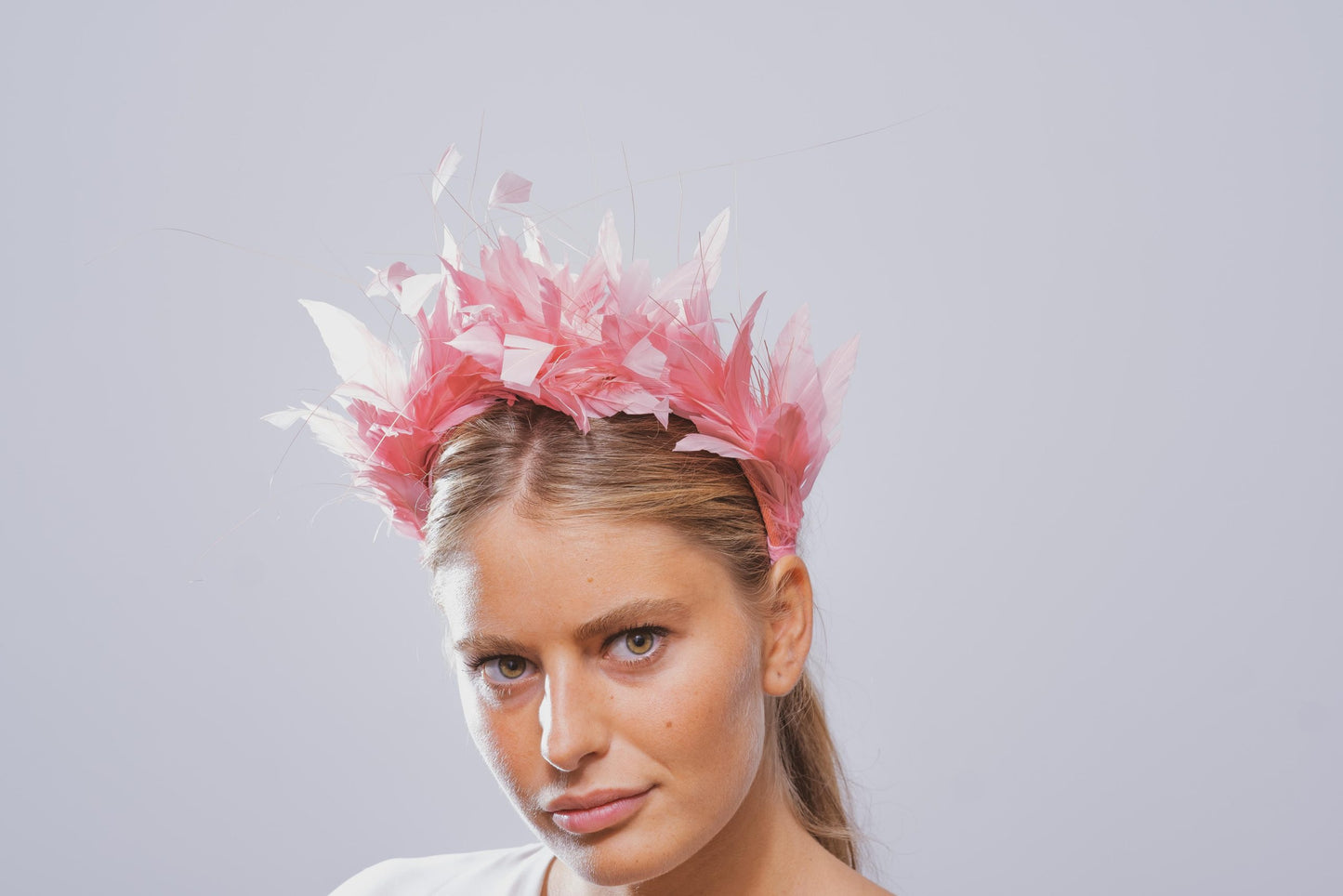 Pink Ostrich Headband