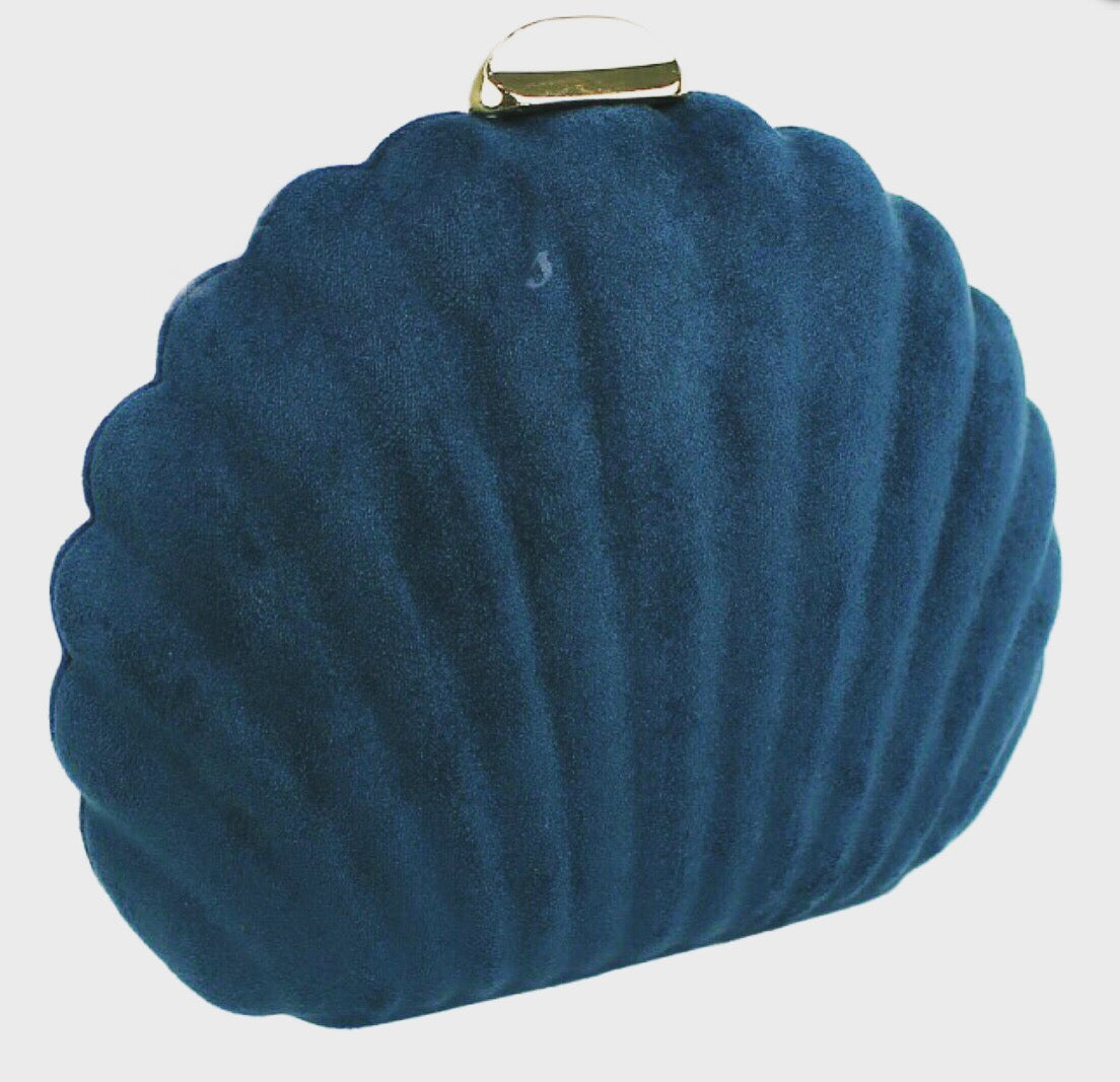 Petrol blue shell bag