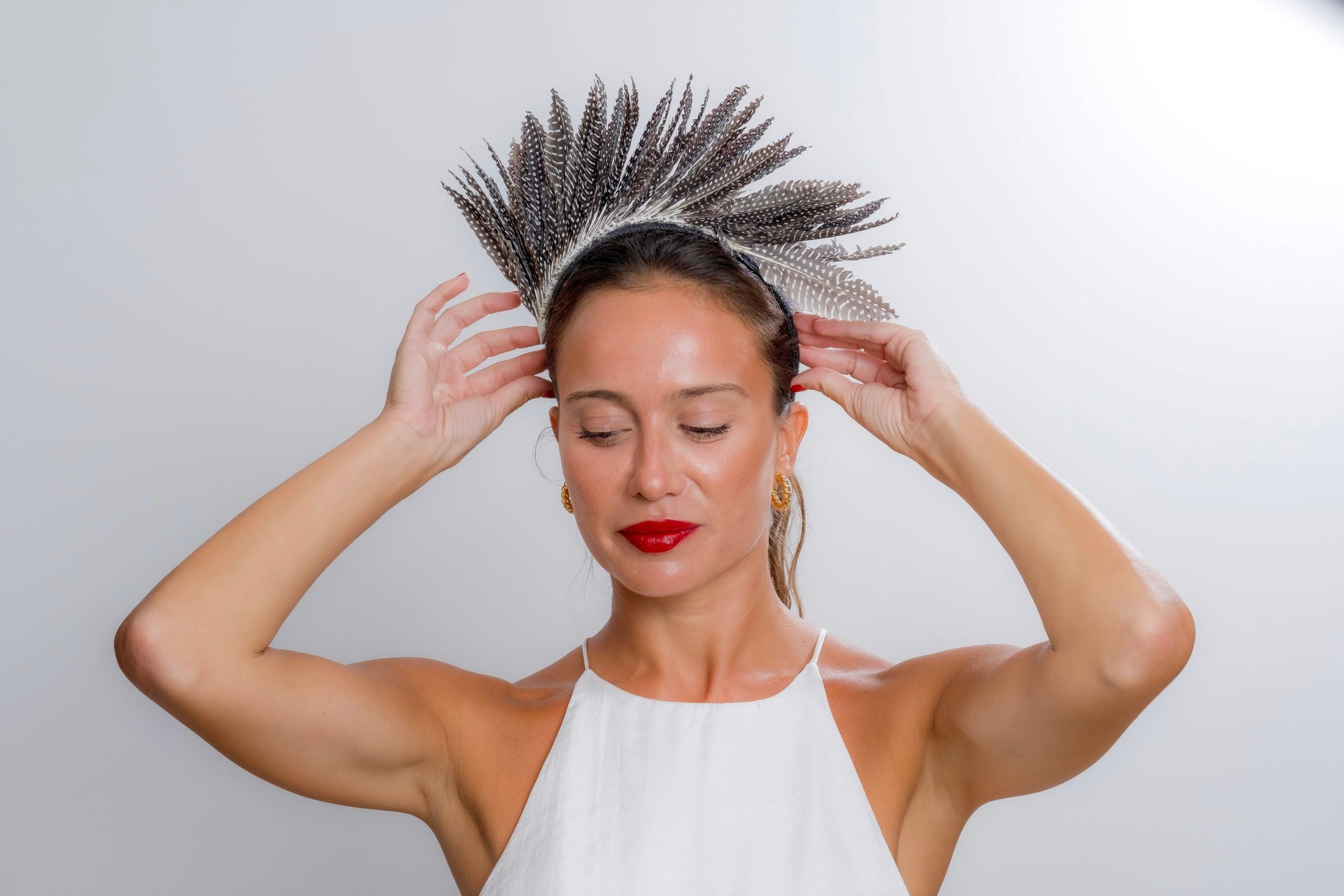 Diadema Avestruz mini wild