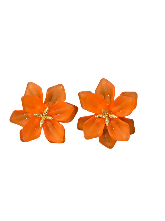 Almadraba orange earrings