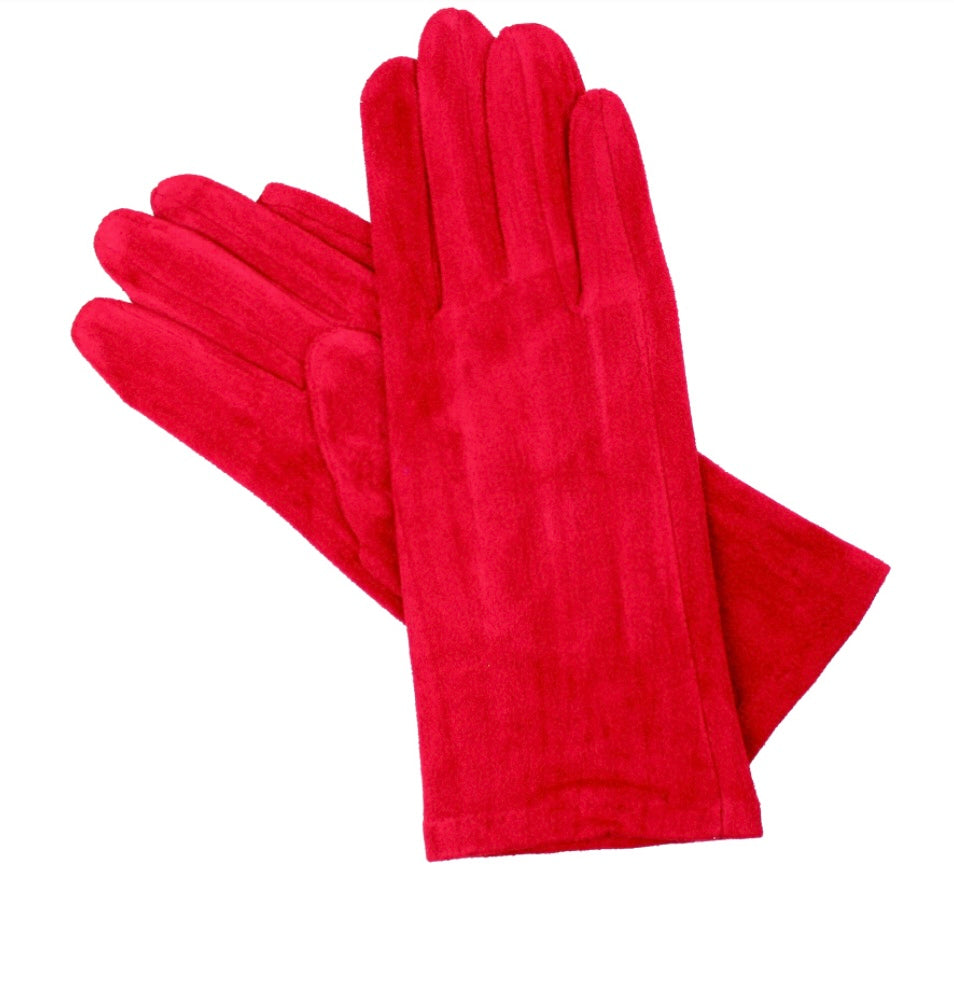 Guantes cortos rojos