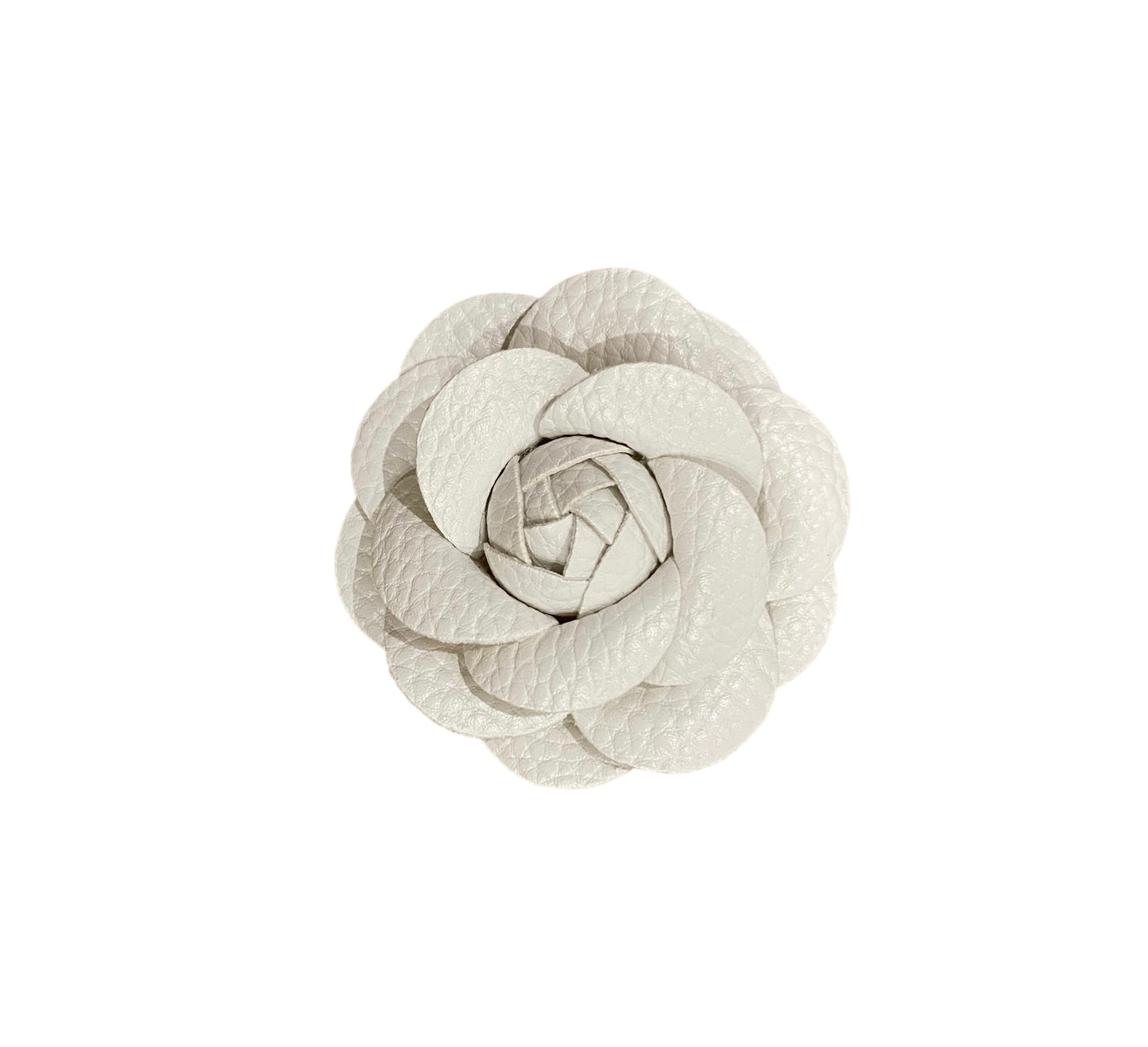 Broche Camelia blanca