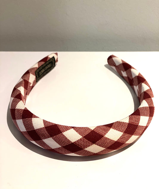 Vichy wine headband