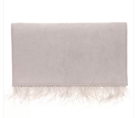 Grey Fringe Bag