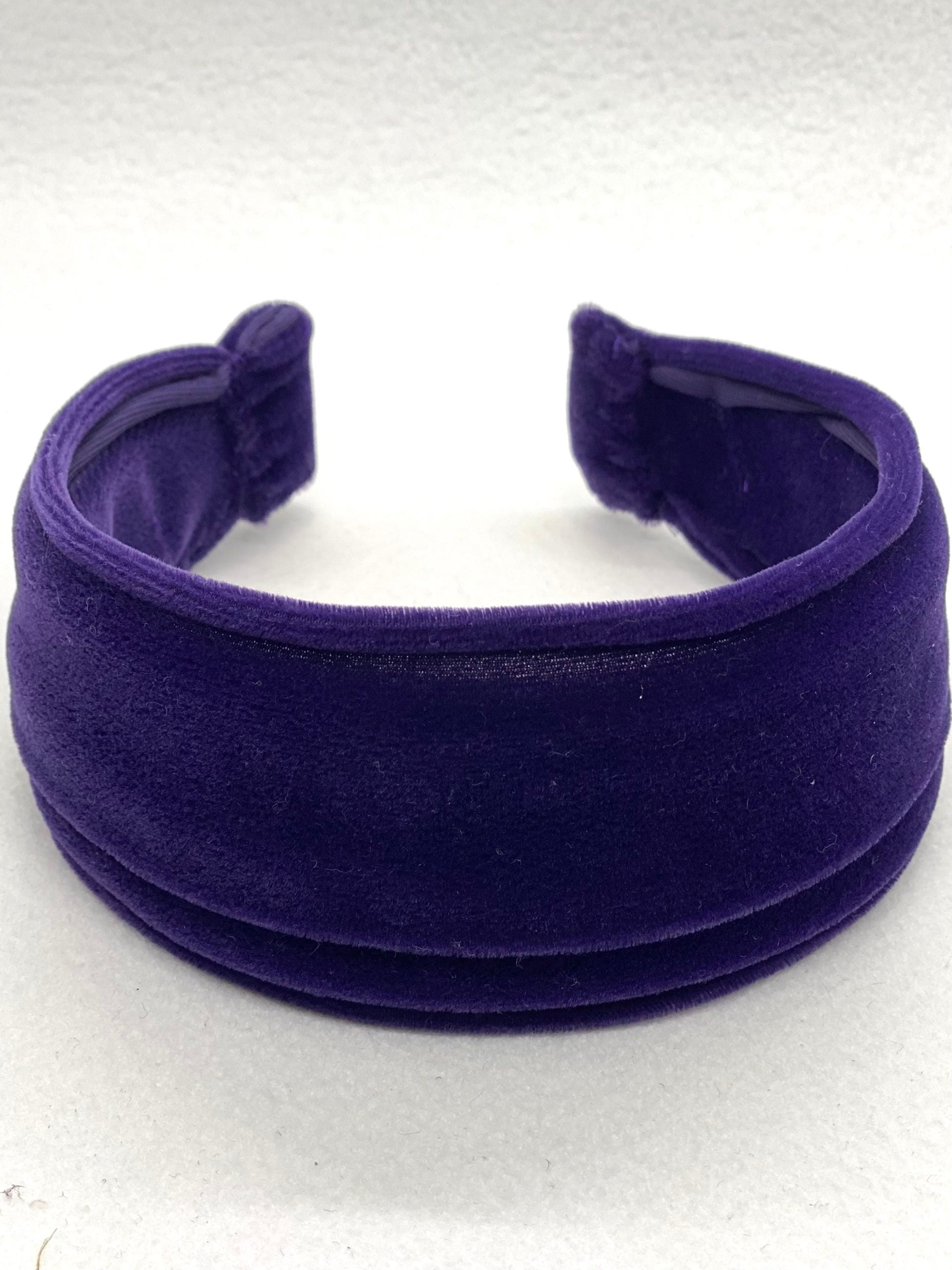 Purple velvet duchess headband