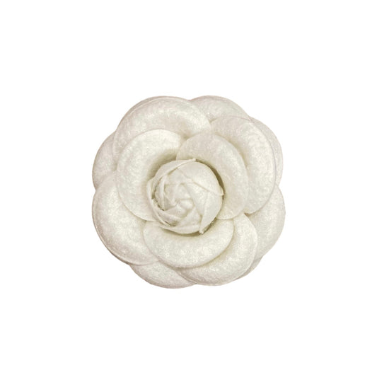 Camelia XL brooch white felt