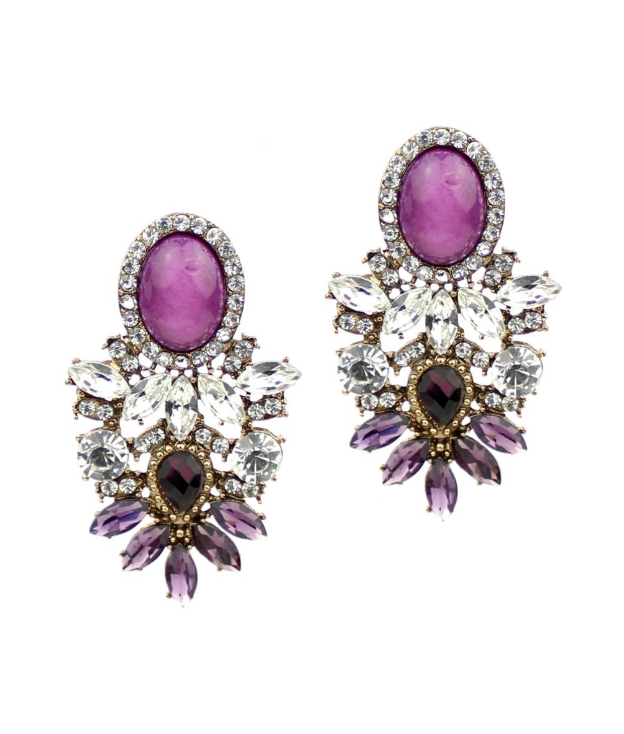 Elviria bougainvillea earrings