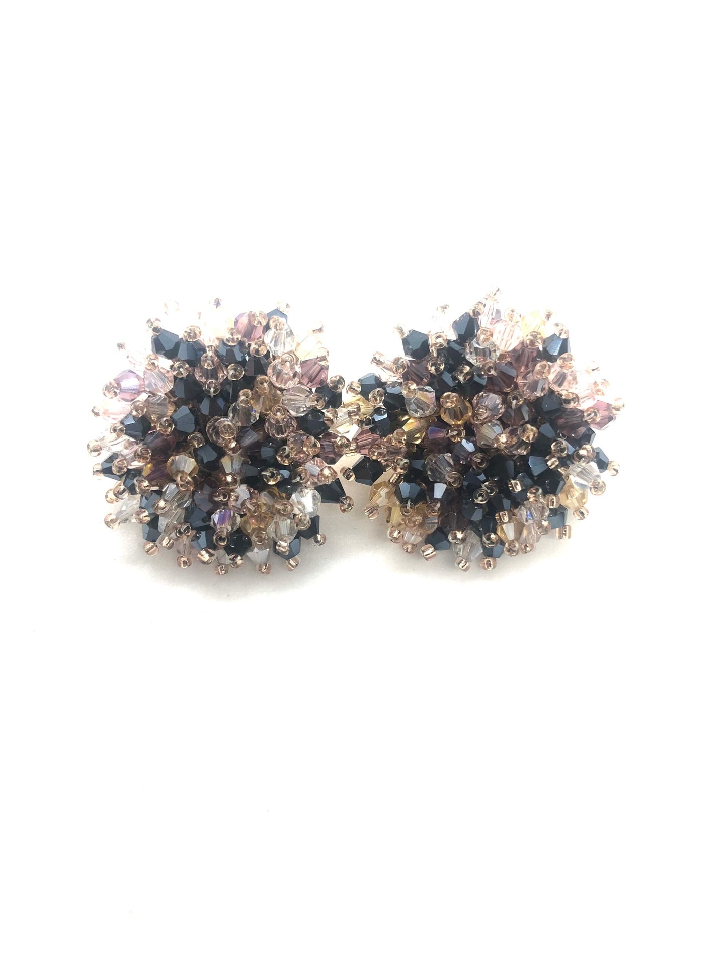 Black Hedgehog Earrings