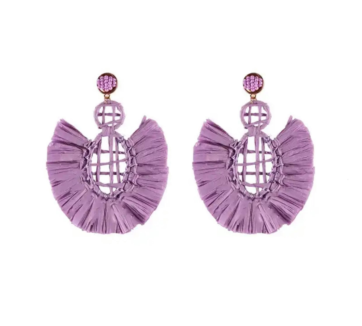 Panama lilac earrings