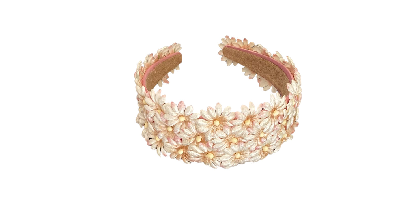 Chiribita nude and cream headband