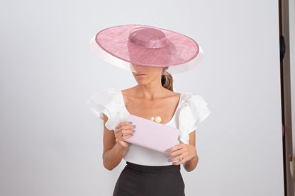 Pink square sun hat